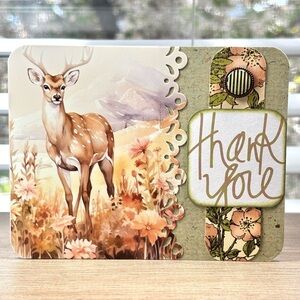 Handmade Thank You Greeting Card